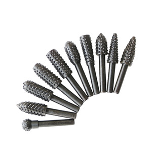 Ensemble de limes rotatives pour le bois, longueur 30 mm, tête de ponçage ronde en acier à dents grossières pour la sculpture et le gaufrage sur bois - Product Image 2