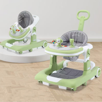 Trotteur pliable 4 en 1 de haute qualité avec musique nouveau design poussette multifonctionnelle pour bébé