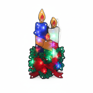 24pcs/CS ha condotto la decorazione della candela di natale con illuminazione decorativa del prodotto di illuminazione - Product Image 4