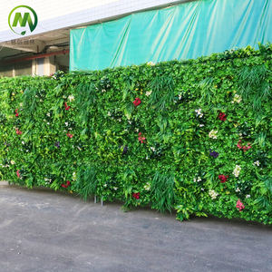 Muro Vertical de Plantas Artificiales, <span class=keywords><strong>Seto</strong></span> de Boj de Plástico con Flores, Protección UV, Valla de Vegetación <span class=keywords><strong>Artificial</strong></span>, Tamaño Personalizado para Jardín y Parque - Product Image 2