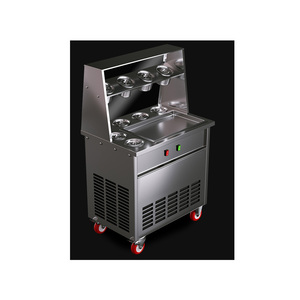 Hot bán miễn phí vận chuyển hàng hóa công suất cao sâu nồ<span class=keywords><strong>i</strong></span> dày cắt thương mạ<span class=keywords><strong>i</strong></span> chiên kem cuộn chiên sữa chua chiên máy nước đá - Product Image 4