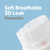 Meilleures ventes de couches pour bébés Dyper, en coton et pulpe de cellulose, avec protection anti-fuites 3D, pour nourrissons