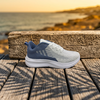 Chaussures de sport respirantes en maille pour hommes, légères, à lacets, antidérapantes, à semelle souple, chaussures de course décontractées, en maille respirante pour hommes