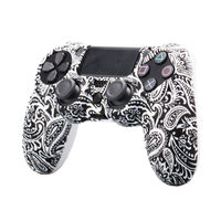 SYYTECH Housse de protection anti-transpiration pour manette, coque en silicone antidérapante pour PS4 Slim Pro, accessoires de jeu