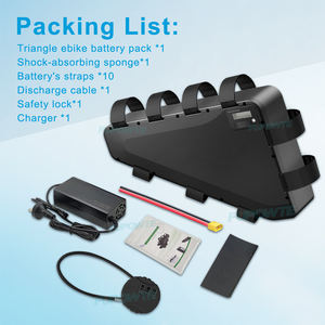 Paquete de Batería Triangular de Litio para Ebike de 36V 48V <span class=keywords><strong>52V</strong></span> 60V 72V <span class=keywords><strong>20Ah</strong></span> 24Ah 28Ah para Motor de 1000W 2000W 3000W - Product Image 3