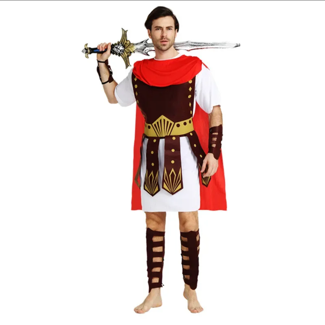 Carnival Party Masquerade Adult Boy Cosplay Caesars Ancient Roman Greek Gladiator Spartan Warrior Costumes Halloween Clothes