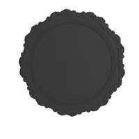 Grand dessous-de-plat rond en silicone épais, imperméable et résistant à la chaleur, style coréen, pour salle à manger