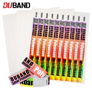 Bracelets en polytissage imprimables au laser doux avec une texture confortable pour les clients des hôtels et des centres de villégiature - Product Image 1