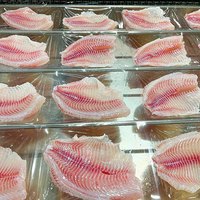 Produit phare : Filet de tilapia noir surgelé, IQF, IVP, qualité A, faible teneur en matières grasses, emballage en boîte/sac, disponible en vrac