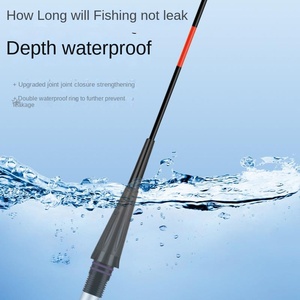 <span class=keywords><strong>Flotteur</strong></span> <span class=keywords><strong>lumineux</strong></span> vert lumière LED bouée de signalisation flottante <span class=keywords><strong>carpe</strong></span> Tilapia Eva poteau en PVC et bois de balsa Bobbers outils de pêche violets 41CM - Product Image 3