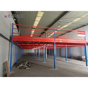 Rak Gudang Penyimpanan Berat Rak Mezzanine Baja Lantai Mezzanine Struktur Baja Platform untuk Gudang Kargo - Product Image 5