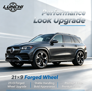 Jantes en aluminium forgé personnalisées 21*9 pour ZEEKR 9X/8X, jantes en alliage personnalisées OEM, roues 6061 T6, SUV, véhicules électriques, 5*108 - Product Image 6