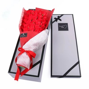 Boîte de rangement rectangulaire en papier pour emballages de Noël, boîte cadeau de festival, boîtes d'emballage en papier pour fleurs - Product Image 1