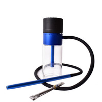 Nouveau Kit Chicha Portable pour Voiture en Verre, Petit Format, avec Tuyau en Verre pour Fumer des Arômes Doux