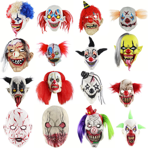 <span class=keywords><strong>D</strong></span>écoration <span class=keywords><strong>d</strong></span>'Halloween, masques en silicone <span class=keywords><strong>d</strong></span>'Halloween, masque de clown tueur, accessoire de <span class=keywords><strong>film</strong></span> avec <span class=keywords><strong>d</strong></span>écoration de fête - Product Image 1