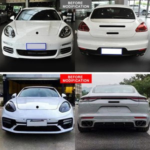 Kit di Aggiornamento Carrozzeria 971 Turbo S per <span class=keywords><strong>Porsche</strong></span> Panamera 970 970.<span class=keywords><strong>1</strong></span> 970.2 con Paraurti Anteriore, Paraurti Posteriore, Portellone, Fanali Posteriori e Spoiler - Product Image 2