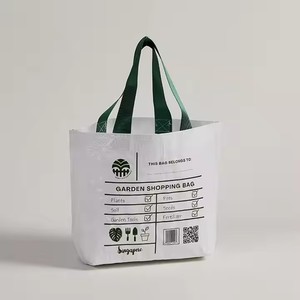 Custom Eco-Friendly Duffel <b>Bag</b> Reusable Nylon Fabric Logo Laminated PP Woven Customized Color Zipper Closure Shoulder Handle - Product Image 2