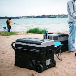 Mini congelador portátil para coche, <span class=keywords><strong>con</strong></span> mango y <span class=keywords><strong>ruedas</strong></span>, <span class=keywords><strong>con</strong></span> batería, para acampar al aire libre - Product Image 2