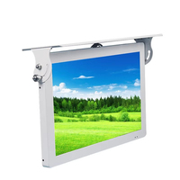 Écran publicitaire LED HD pour bus de 19/22 pouces, pliable, mural, TV de voiture, personnalisation, IP65, utilisation en intérieur, animation de texte d'un an