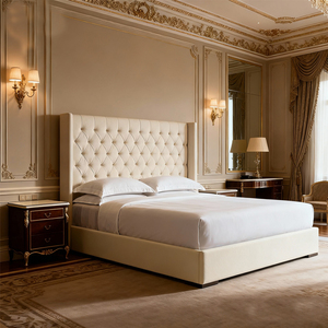 Juego de Muebles de Dormitorio Modernos para el Hogar, Cama para Habitación de Hotel, Muebles de Dormitorio de Lujo para Resort, Muebles de Dormitorio para Apartamento, Cama con Almacenamiento para Dormitorio de Villa - Product Image 3