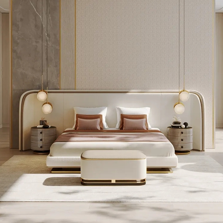 Wholesale Hotel Bedroom Furniture Set Wooden