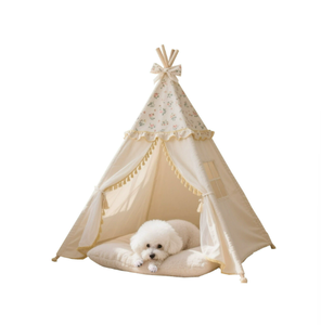 Casas Portátiles Tipo <span class=keywords><strong>Tipi</strong></span> para Perros y Cachorros con Cojín Grueso para Mascotas - Product Image 3
