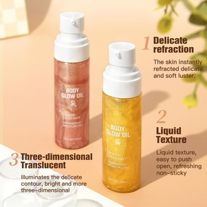 Huile Minérale Hydratante Effet Bonne Mine Or Rose avec <span class=keywords><strong>SPF</strong></span> 30 à Large Spectre, Protection <span class=keywords><strong>Solaire</strong></span> Légère Longue Durée Scintillante - Product Image 1