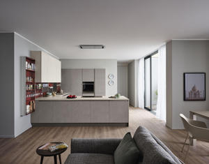 YK High Quality Modern Italian Kitchen Household Standard Curved Acrylic Seating Eco-Friendly Includes Faucet Drawer Slide <strong>Hinge</strong> - Product Image 3