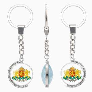 Porte-clés rotatif double face avec drapeau <span class=keywords><strong>de</strong></span> Malte et <span class=keywords><strong>armoiries</strong></span> nationales, accessoire créatif - Product Image 5