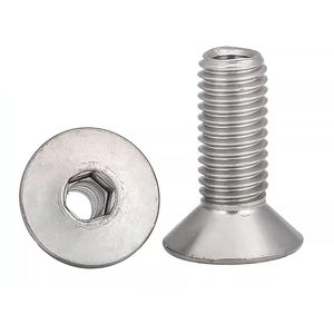 LSM 304 Acier Inoxydable M4 M5 M6 M8 M10 M12 <span class=keywords><strong>Vis</strong></span> à Tête Plate <span class=keywords><strong>Creuse</strong></span> Fraisée <span class=keywords><strong>Hexagonale</strong></span> Lampe Thading pour Divers Metric - Product Image 1