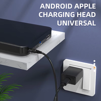 Kabel Adaptor Daya USB 3.1 Tipe-C Male ke DC 5.5X2.5mm Female 0.2m Stabil untuk Ponsel, Power Bank, Kamera, dan Komputer