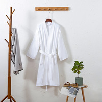 Peignoir de luxe en pur coton éponge, épais, absorbant et respirant, pour salon de beauté, hôtel, usage hivernal, unisexe