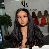 Perruques de cheveux humains Goodluck sans colle, invisibles, avec dentelle HD, pré-épilées, super volumineuses, à ondulations naturelles, effet fondant, adaptées à toutes les couleurs de peau