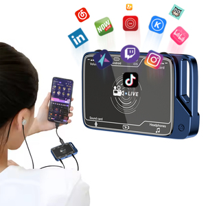 New 2 Trong 1 Stereo Card Âm Thanh Trực Tiếp Chuyển Đổi Cho Android <span class=keywords><strong>iPhone</strong></span> Chuyển Đổi Trực Tiếp Sạc Phát Sóng Trực Tiếp Streaming Mic Adapter - Product Image 6