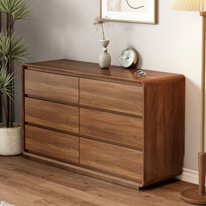 Armoire de salon en bois massif Jiuyi, armoire à tiroirs en bois multi-niveaux, armoire de rangement pour salon - Product Image 1