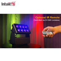 Projecteurs LED étanches IP65 8x15W RGBW 4-en-1 DMX512 pour l'éclairage extérieur des hôtels, des façades de bâtiments, des ponts, des paysages et des scènes