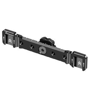 Xinwenxun Dual Cold Shoe Mount Aluminum Alloy Quick Release <b>Camera</b> Accessory For Video <b>Stabilizer</b> Cage - Product Image 1