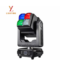 Projecteur à tête mobile double face 4*60W à rotation infinie XY, 400W, gradation 32 bits, RDM, DMX512, lumière auxiliaire, stroboscope 1-30HZ, éclairage de scène
