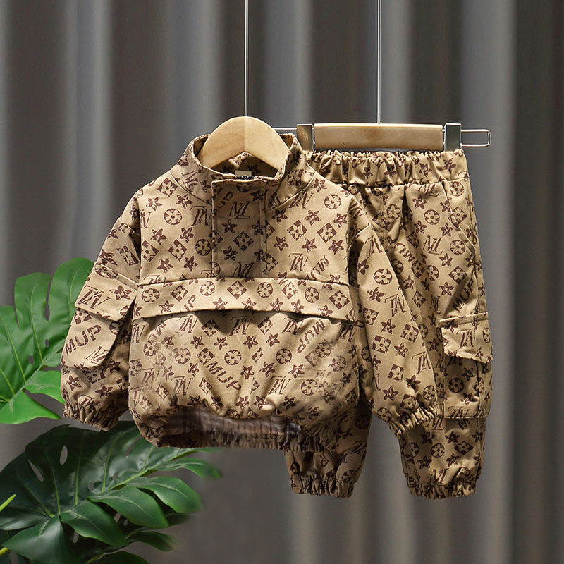 осенний спортивный костюм, для младенцев и детей ясельного возраста из 2 предметов, комплект одежды для мальчиков