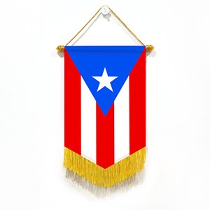 Wholesale Mini Pennant Car Flags 20x30cm Puerto Rico Wall Decor <b>Small</b> Ornaments Hanging Digital Printing Satin Material - Product Image 6