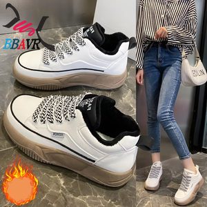 Calzado Deportivo Casual para Mujer, Color Blanco, con Suela Gruesa, a la Moda y Cálido - Product Image 2
