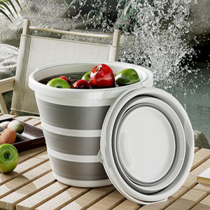 ถังพลาสติกพับได้ขนาด 10 ลิตร แบบพับเก็บได้ ประหยัดพื้นที่ สำหรับใช้ในสวนหรือตั้งแคมป์ ขายส่ง - Product Image 5