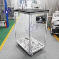 Carro de transporte de alta resistencia de aleación de aluminio con ruedas con freno para altavoces Line Array, para presentaciones profesionales en escenarios y estructuras de truss