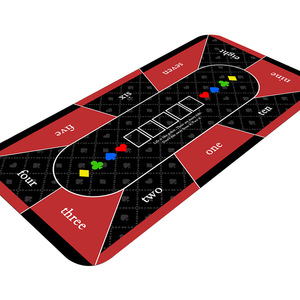 Tapis de table de poker, de baccarat et de Texas Hold'em en tissu doux, antidérapant et résistant à l'usure, en boue de diatomée de 2,5 mm, très vendu à l'international - Product Image 5