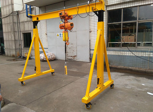 250kg 500kg 1 <span class=keywords><strong>Ton</strong></span> 2 <span class=keywords><strong>Ton</strong></span> 3 <span class=keywords><strong>Ton</strong></span> <span class=keywords><strong>5</strong></span> <span class=keywords><strong>Ton</strong></span> kecil ringan portabel Mobile Trackless bingkai Gantry Crane dengan <span class=keywords><strong>Hoist</strong></span> - Product Image 6