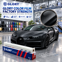 Film de protection de peinture pour carrosserie de voiture Glory 7.5mil, flexible, satiné brillant, TPU PPF, anti-rayures, installation facile, 99% de protection UV, 90% de rejet IR, 7+