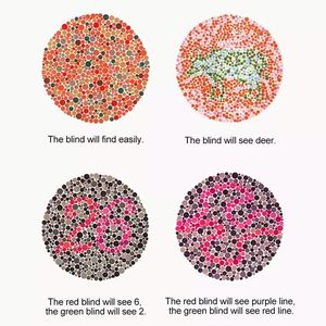 แว่นกันแดดกรอบครึ่งสีแดงเขียวสำหรับผู้ชายและผู้หญิงแฟชั่นปี 2025 โลโก้แบบกำหนดเอง สำหรับผู้ที่มีภาวะตาบอดสี - Product Image 3