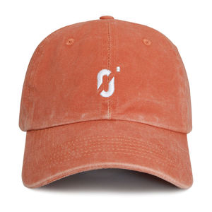 Gorras de Estilo Dad Hat de Color Sólido, con Logotipo Bordado Plano Personalizado, de 6 Paneles, de Algodón Lavado, Formales, Transpirables, Impermeables, Vintage - Product Image 1
