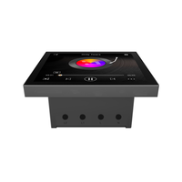 Lecteur de musique d'ambiance à écran tactile de 4 pouces, panneau d'interrupteur mural intelligent à écran tactile, WIFI Bluetooth, amplificateur mural pour home cinéma