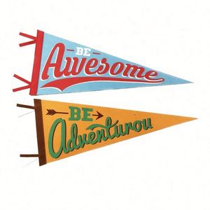 Bandera de Fieltro Deportiva Personalizada con Logotipo, para Fútbol, 12x30'', Simple o Doble, para Escuelas, Universidades y Equipos, en Promoción - Product Image 4